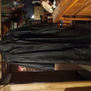 Men Long Leather Coat